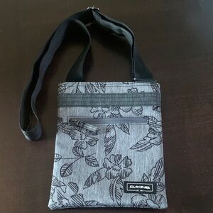 Dakine Black and Gray Floral Messenger Bag